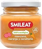100% ECOLÓGICO: Tarrito 100% ecológico con sabor a pera y manzana, con una textura y sabor único y un color muy natural, ¡como si lo hicieras en casa! Viene en un tarro de cristal con un total de 130 gramos