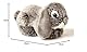 Uni-Toys - Widderkaninchen, liegend (grau) - 18 cm (Länge) - Plüsch-Hase, Kaninchen - Plüschtier, Kuscheltier