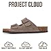 Project Cloud Genuine Leather Mens Sandals with Memory Foam Natural Cork Footbed Slides for Men Footwear - Non-Slip Double-Strap Buckle Summer Sandals (Heritage, TAUPSUEDE,9)