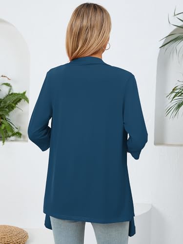 Image of Women's Lightweight Open Front Cardigans Casual Soft Drape Spring Summer Fall Cardigan S-3XL