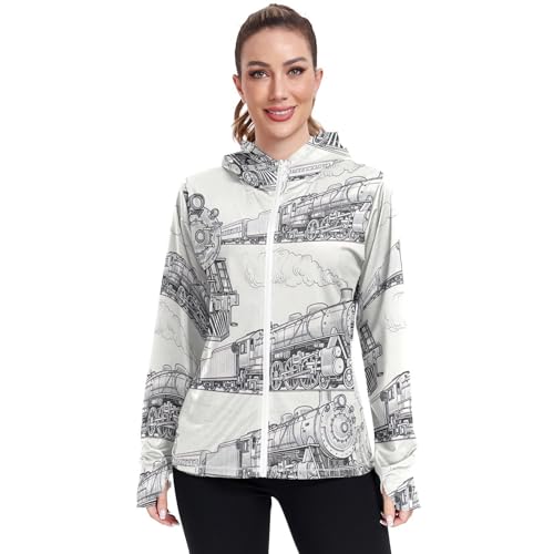 Chaqueta atlética de mujer con protección solar para evitar quemaduras