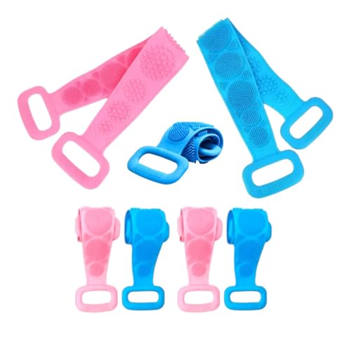 Esponja Faixa Lava Esfregar Esfoliar Costas Pe Mao Silicone ART HOUSE (AZUL)