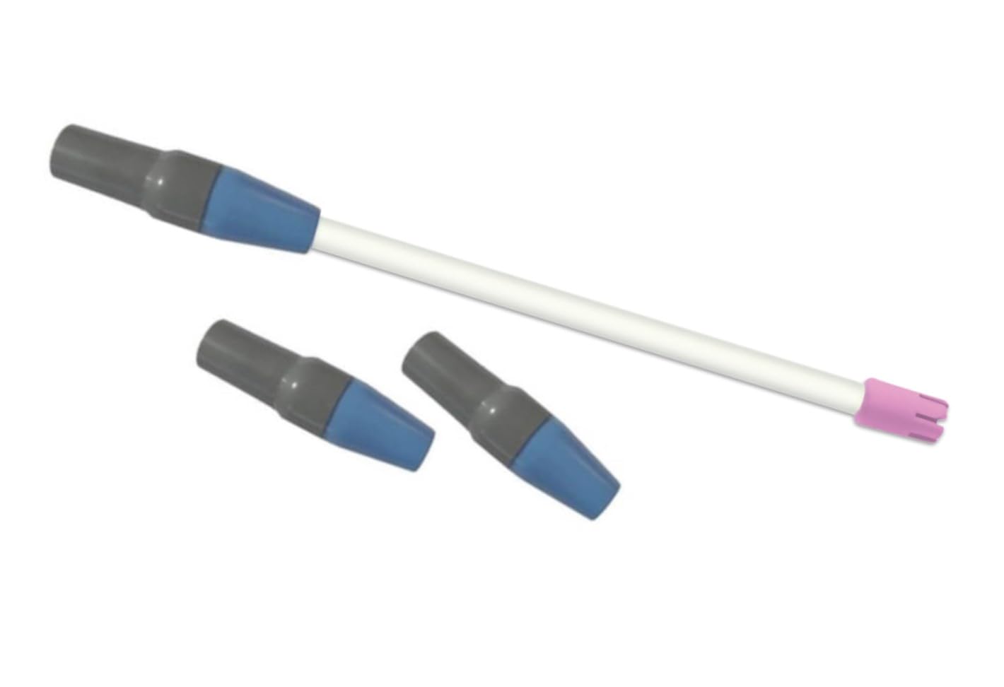 50/Pack Dental Saliva Ejector Adapter Gray/Blue Valve High Volume Suction Tips Disposable Dental Adapter Tips