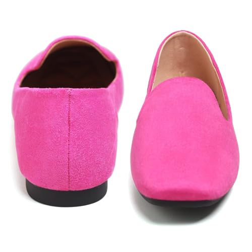 Image of Dear Time Women's Closed Toe Flats Shoes Comfortable Office Slip-on Casual Loafer Flats