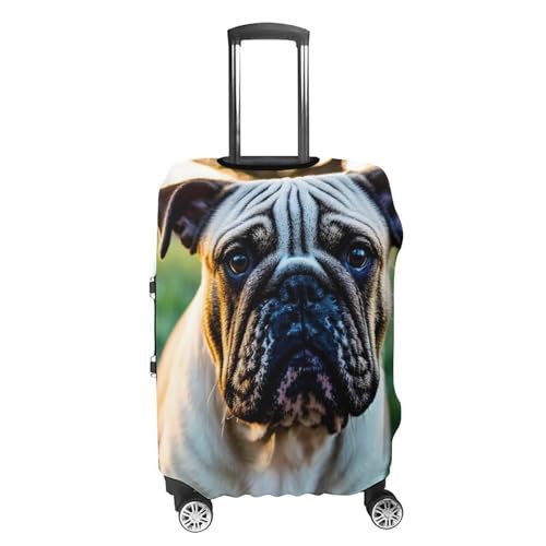 Housse de bagage bulldogs anglais elastique pour eviter les rayures de valise en soute - 4