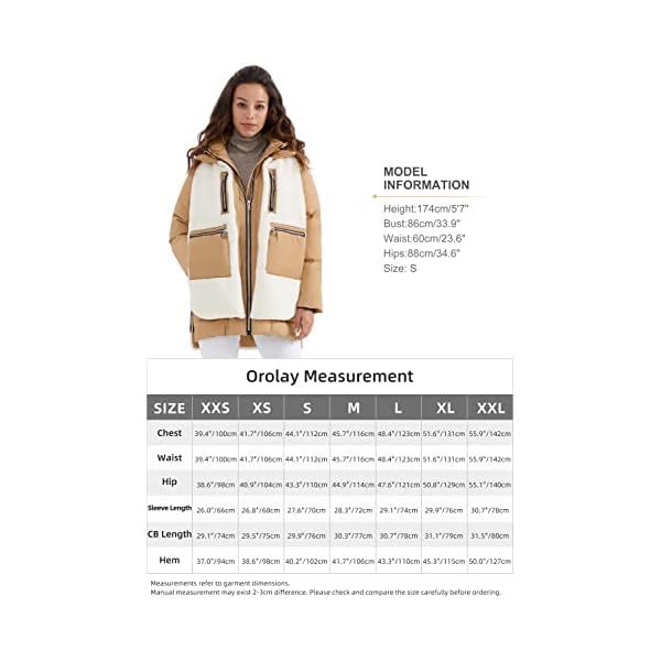 Orolay Women's Fleece Down Coat Thickened Winter Puffer Down Jacket - Image 7