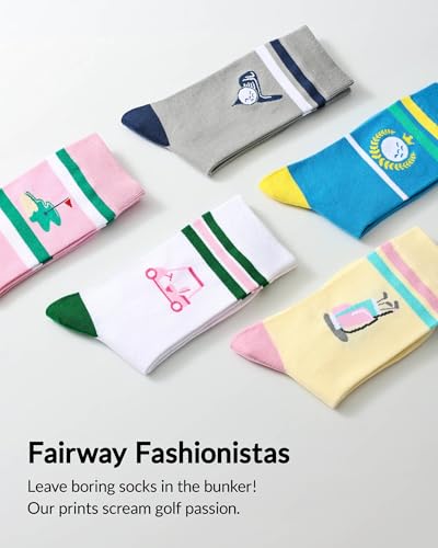 Moyel 50th Birthday Gifts for Her Women Present for 50 Year Old Woman 5 Pairs Funny Socks Female3