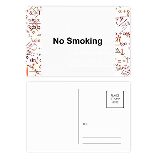 Cartes postales pas de symbole fumer avertissement pour bureaux et espaces partagés 20pcs