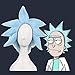 Rick and Morty Rick Sanchez Cosplay Pelucas cortas de cabello azul Rick...