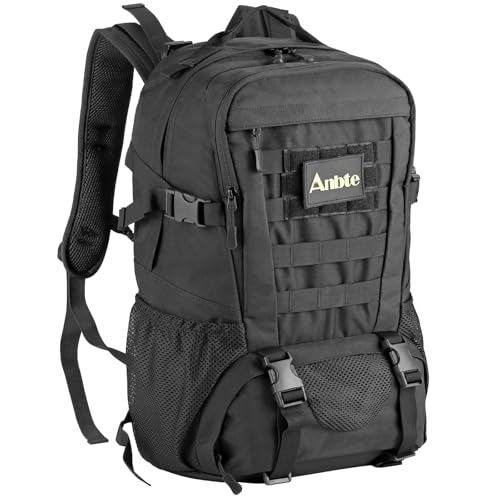 Anbte 45L Waterproof Travel Backpack, Black