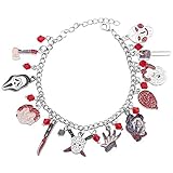 ABONDEVER Freddy Krueger Jason Bracelet American Horror Story Classic Horror Movies Cospaly Charm Bracelet Fans Jewelry for Men Women Girls (Horror bracelet-Epoxy)
