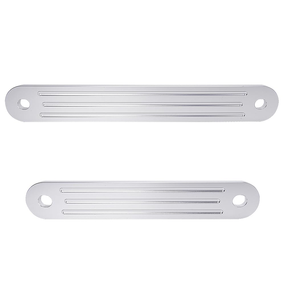 BARTOO TSP-1 & TSP-2DP Heckträgerplatten-Set für obere Stützlöcher und untere Bolzenlöcher (30,5 x 5,1 cm & 38,1 x 5,1 cm), 0,95 cm Dicke, Aluminiumguss, 2 Stück