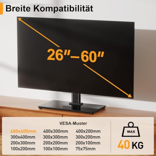 PERLEGEAR TV Ständer Universal für 26-60 Zoll Fernseher, bis zu 45kg – Ansicht 3
