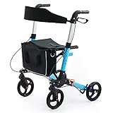 VONOYA Folding Rollator Walker for Seniors and Adults | Rolling Mobility Aid with 6 Adjustable...