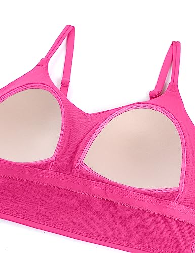 Image of CRZ YOGA V Shaped Longline Bikini Tops | Built-in Pads, A-D Cup, Cropped, Adjustable Spaghetti Straps, Swim, Bathing Suit for Women