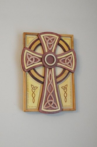 Celtic Wall Carving Eternity Cross Plaque