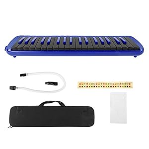 Melodica met ingebouwd toetsenbord voor doe-het-zelvers voor beginners of liefhebbers van melodica(blue)