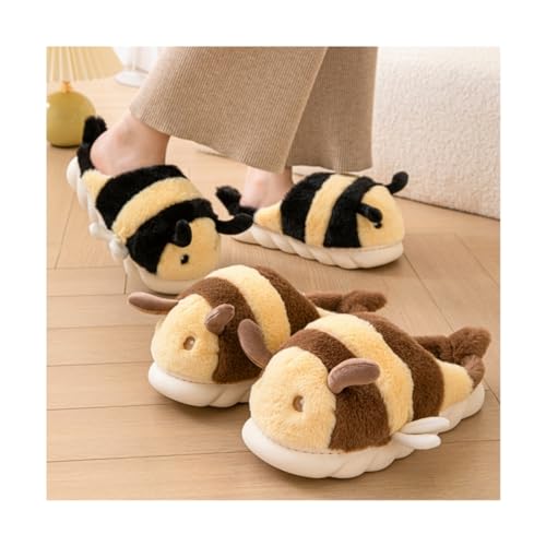 Women and men's cotton slippers, animal slippers, warm and non slip, holiday gifts4