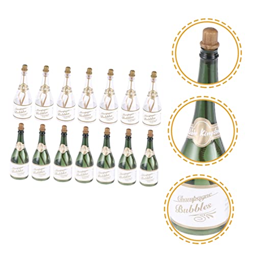 Luxshiny 48 Peças Garrafa De Bolha De Champanhe Mini Mesa De Água De Champanhe Mini Bonecos Para Var