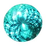 9.60 Ct Certified Neon Blue-Green Paraiba Tourmaline Round Cut Gemstone for jewelry
