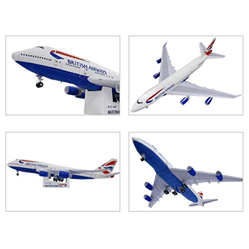 Avião British Airways Boeing 747 Quebra Cabeça 3D Colagem Miniatura Papercraft HAS BRASIL