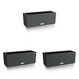 Lechuza BALCONERA Cottage 50 Granit 15602 (Packung mit 3)