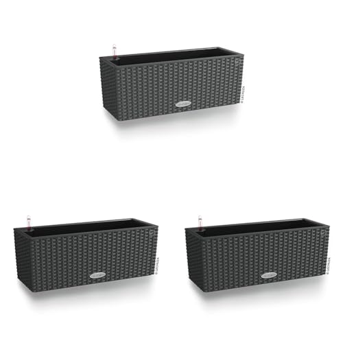 Lechuza BALCONERA Cottage 50 Granit 15602 (Packung mit 3)