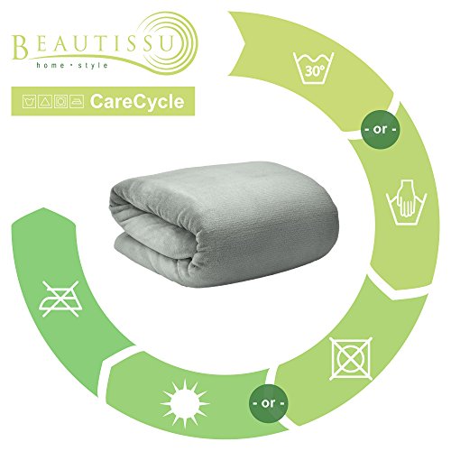 Beautissu Coperta in soffice Microfibra XXL