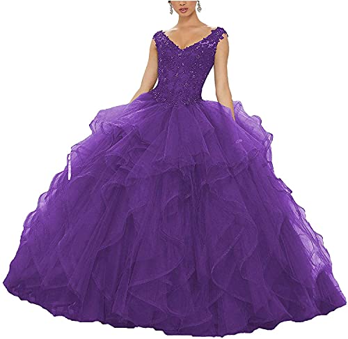 Image of QXMYOO Ball Gown Quinceanera Dresses Sweet 16 Prom Party Princess Dress for Teens