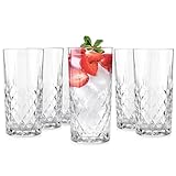 Glasmark Krosno Lot De 6 Verres à Eau Boire En Verre Highball Verres à Cocktail De Forme...