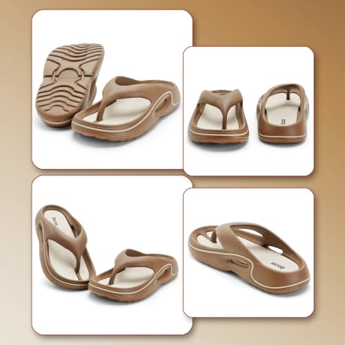 Image of DOCTOR HEALTH SUPER SOFT Men's EVA Flip Flops | Lightweight Cushioned Comfortable Thong Slippers | Anti-Skid Waterproof Soft Footbed Daily Wear Beach Bathroom Indoor Outdoor Flip Flops