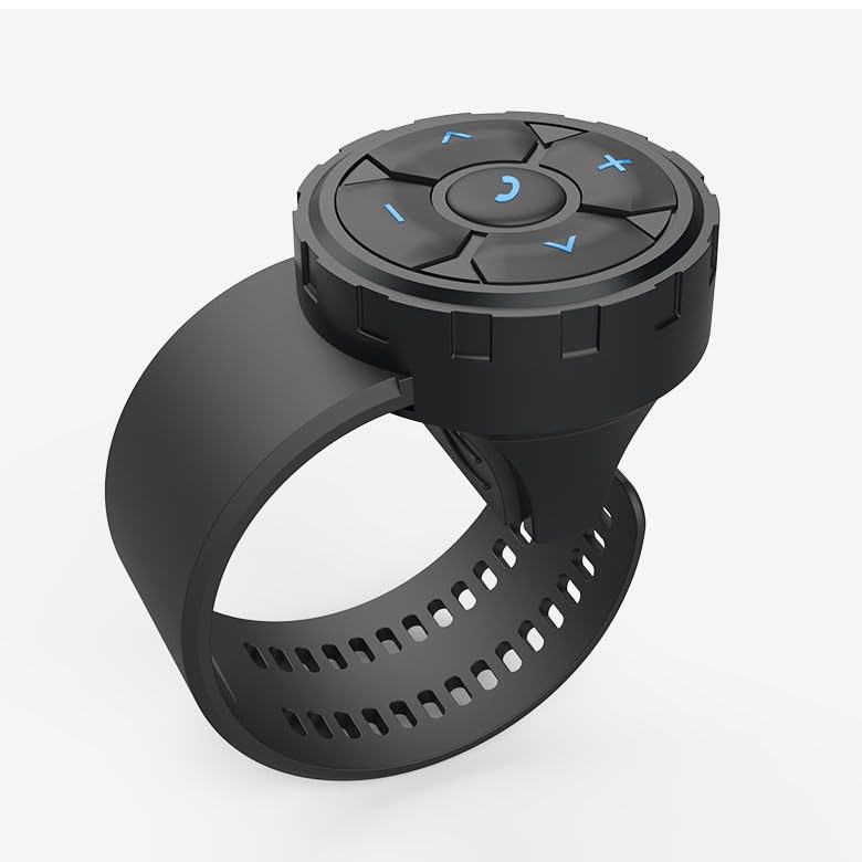 Télécommande au volant, sans fil Bluetooth 5.3, kit mains libres, contrôleur multimédia étanche pour voiture, vélo, moto, voiture
