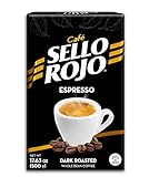 Café Sello Rojo Whole Bean Espresso | 100% Colombian Dark Roast Whole Bean Coffee | 17.63 Ounce...