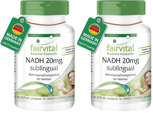 NADH 20mg Fairvital comprimés à sucer pour rester performant lors des journées denses