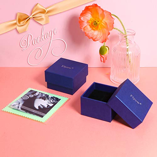 FLYOW M Initial Anklet for Women S925 Sterling Silver Adjustable Foot Ankle Bracelet Letter Alphabet Anklets Jewelry - Image 6