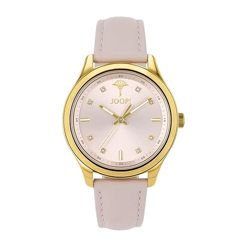 JOOP! Damen Analog Citizen Miyota Uhr mit Leder Armband 2040163