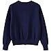 NewL Cardigans Sweater Cotton Button Solid Long Sleeve Knit Sweaters School Uniforms for Grils and Boys (US, Age, 5 Years, 6 Years, Deep Blue)