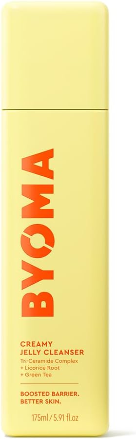 BYOMA Creamy Jelly Cleanser – Hydrating Facial Cleanser for Skin Barrier Repair -Tri-Ceramide Face Wash for Sensitive Skin & All Skin Types – Gently Removes Makeup & Excess Oil – 5.91 fl oz