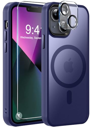 Image of MOCCA Magnetic Shockproof for iPhone 13 Case,Deep Blue