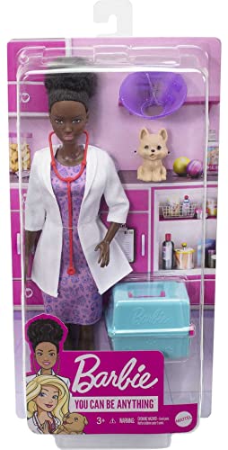 Barbie Muñeca Veterinaria con Accesorios y Perrito miniatura 6