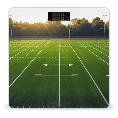 Báscula digital de baño con vidrio templado y pantalla LCD