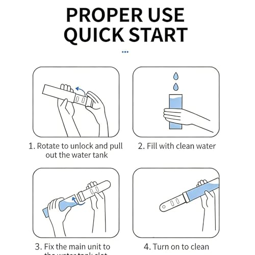 Bidé portátil con botella de agua y limpieza recargable USB 6