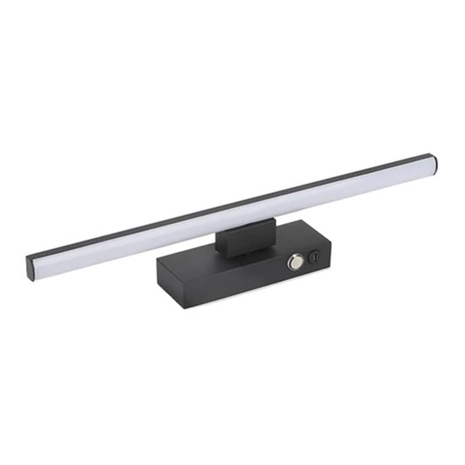 Lampada Da Parete A LED Con Batteria Ricaricabile Interruttore Tattile For Comodino Camera Letto Dimmerabile Luce Notturna DC5V In Ferro Di Alluminio Tipo C Piccolo E Luminoso(Black,Length 30cm)