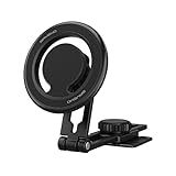 SAVEWO MagMount 車載ホルダー スマホホルダー 伸縮 折りたたみ式 360度回転 磁気式 強力マグネット 吸着 iPhone 16対応 iPhone 12 以降シリーズ MagSafe対応 Android用MagRing付属 (MM01)