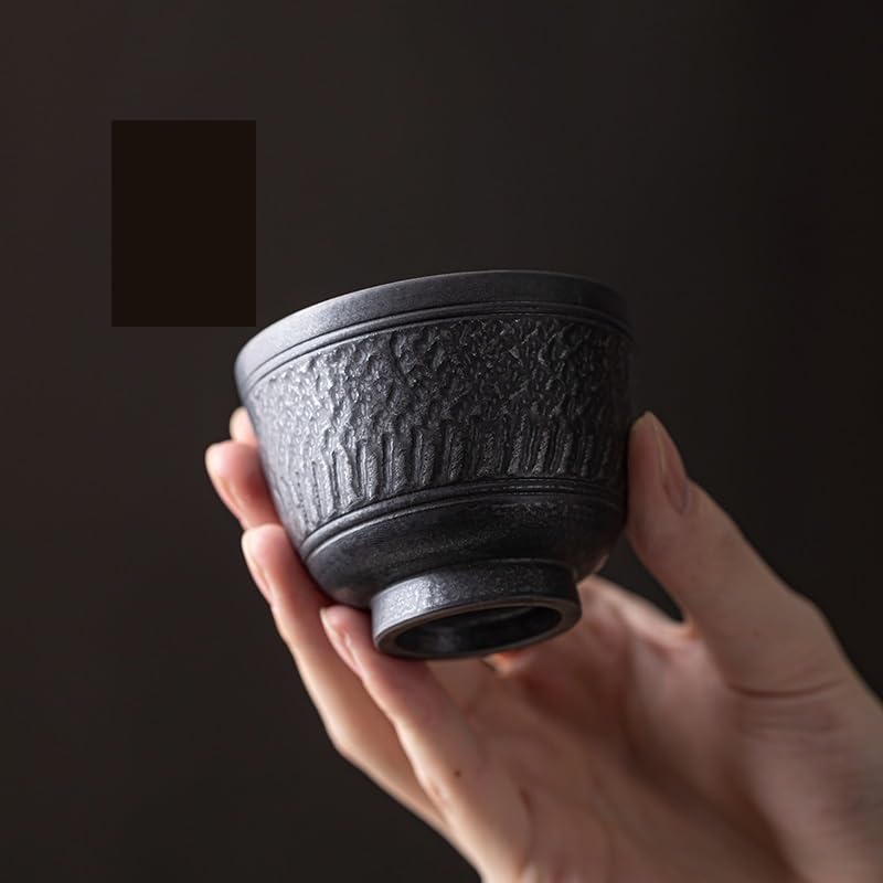 Filiżanki Matcha Handmade Kung Fu Tea Filiżanka Stary Czarny Pozłacany Srebrny Osobisty Kubek do picia Herbaty Ceramiczna Filiżanka do herbaty Filiżanka do herbaty Zestaw do zaparzania herbaty Kubek