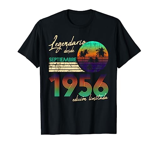Cumpleaños Hombre Regalos Legendario Desde Septiembre 1956 Camiseta