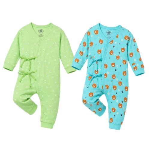 Image of The Mom Store Baby Romper Jabla Style Combo For Boys And Girls | Cotton | Soft Infant Bodysuit | Trendy Stylish Sleepwear For Newborn Baby | Printed | Unisex Comfortable Everyday Baby Wear