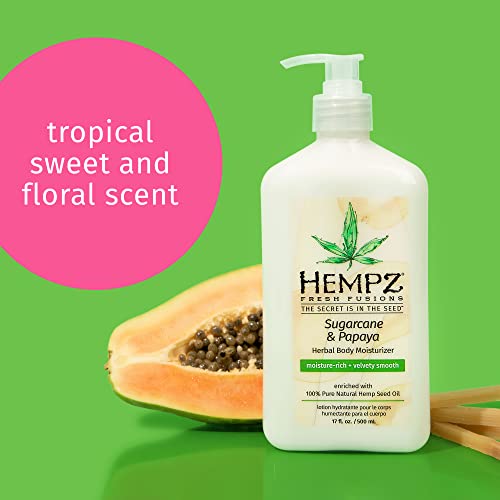 Hempz Herbal Body Moisturizer, Sugarcane & Papaya, 17 Ounce #TOP2