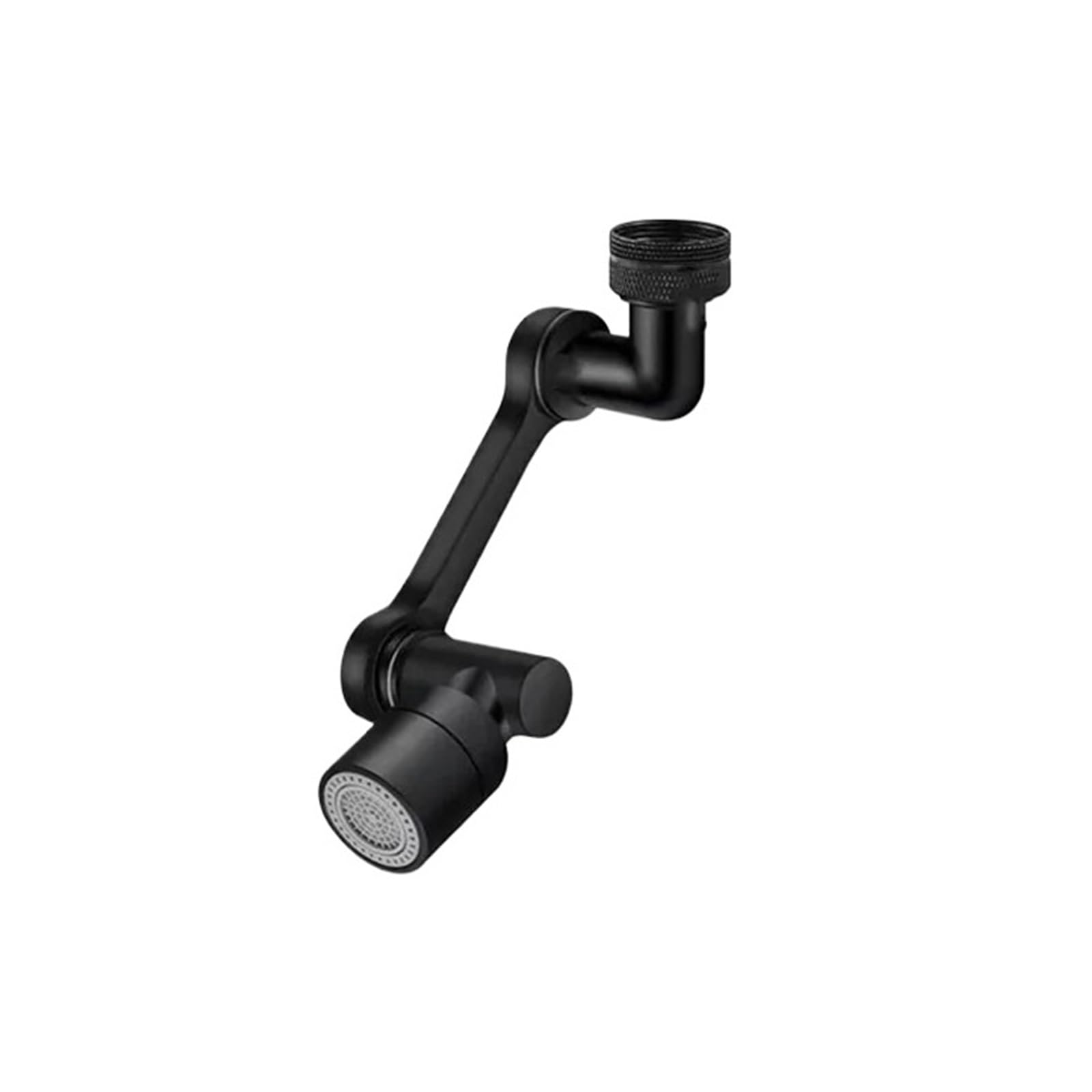 Cxfjshewcv Black 1080 Double Metal Steel Faucet Extender Aerator Bubbler Nozzle Black 1080° Universal Rotation Water Sprayer Head For Kitchen Tap(Black 1080 Double)