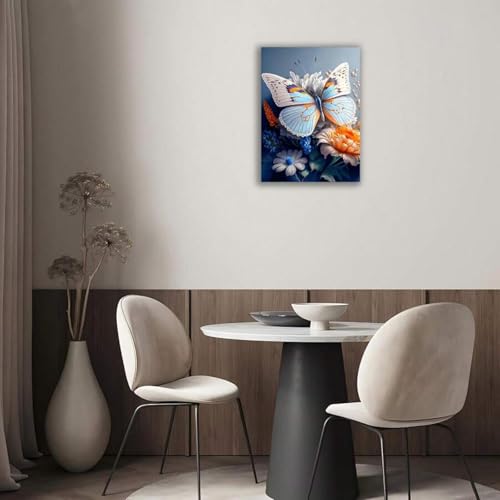 Toile murale papillons pour sublimer un mur blanc vide - 3